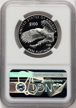 2019-W $100 One-Ounce Platinum Eagle Liberty Don Everhart NGC PF70
