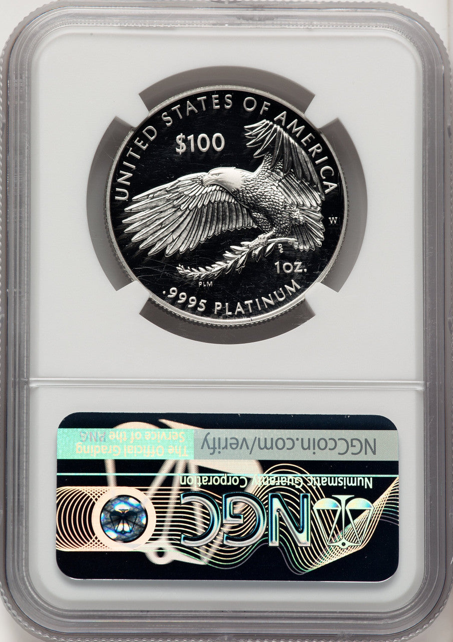 2019-W $100 One-Ounce Platinum Eagle Liberty Don Everhart NGC PF70