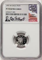 1997-W Platinum American Eagle 4-Coin Set NGC PF70 Everhart