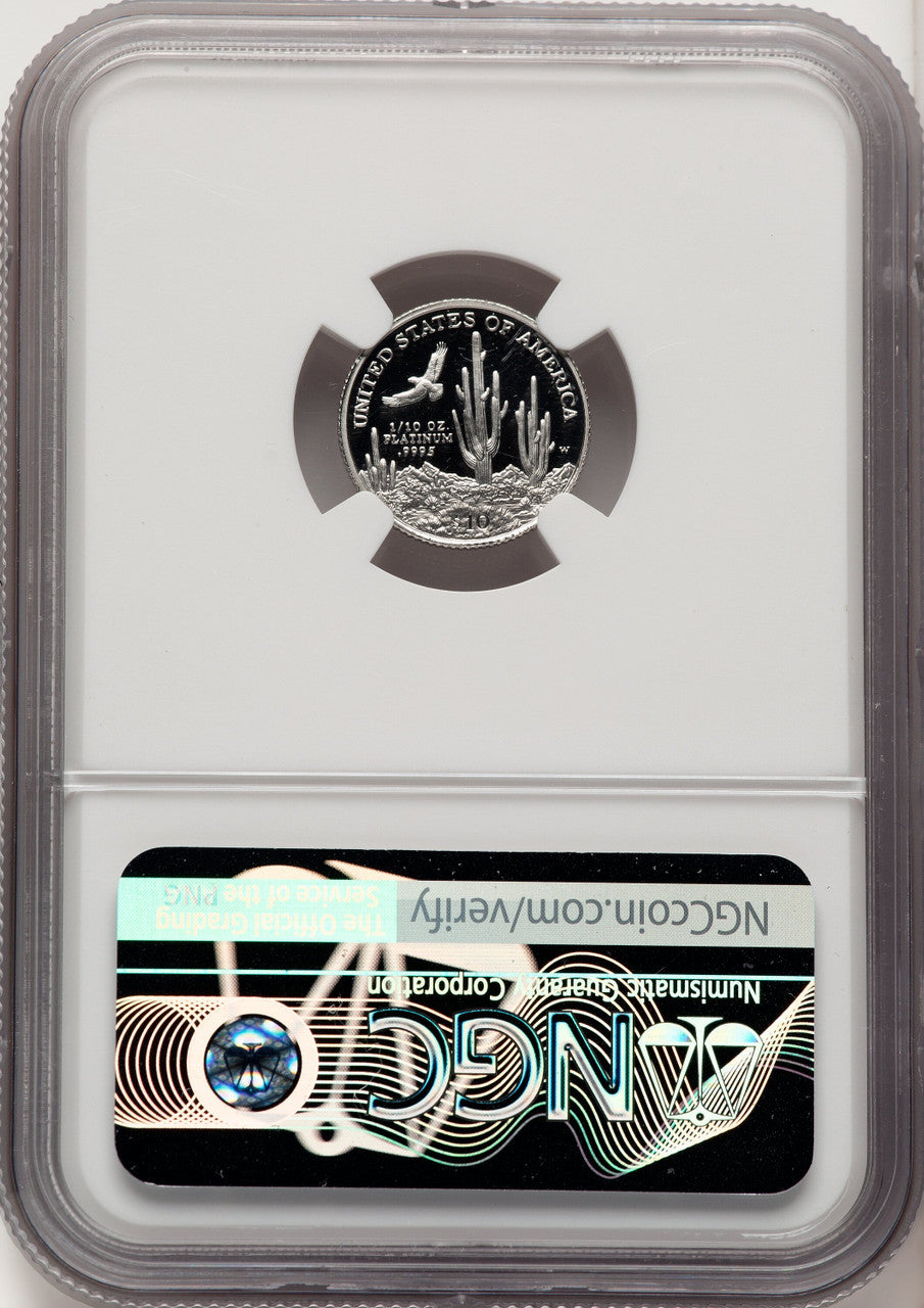 2001-W Platinum American Eagle 4-Coin Set NGC PF70 Don Everhart