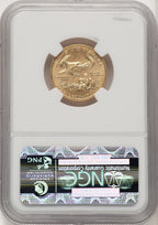 2015 $10 Quarter-Ounce Gold Eagle ER Blue NGC MS70