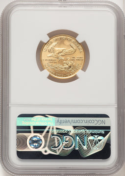 2006 $10 Gold Quarter-Ounce Eagle NGC MS70 Brown Label