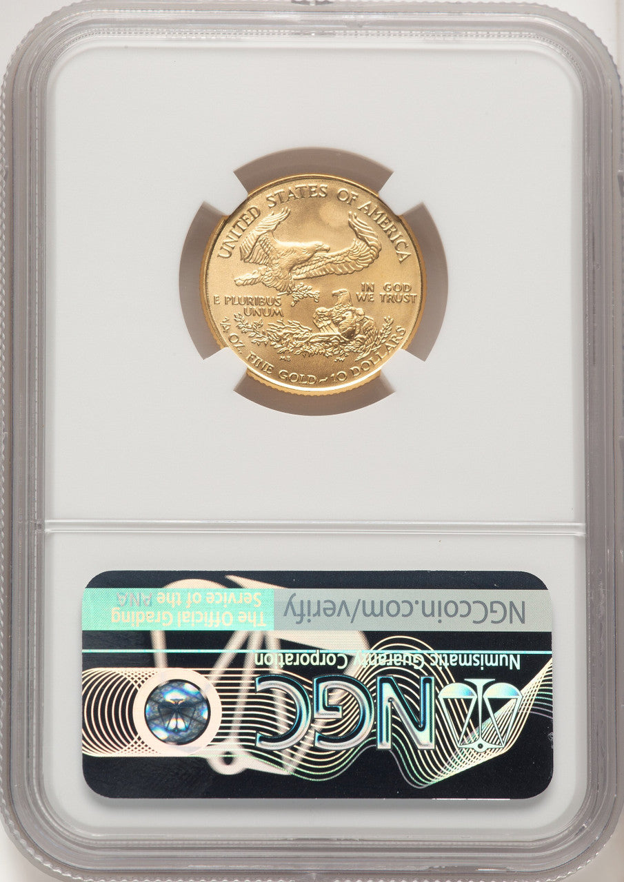 2006 $10 Gold Quarter-Ounce Eagle NGC MS70 Brown Label