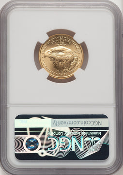 2022 $10 Quarter Ounce Gold Eagle FS ER Blue NGC MS70