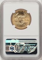 2006 $25 Half-Ounce Gold Eagle Brown Label NGC MS70