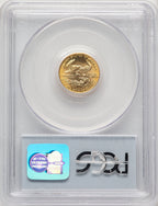1986 $5 Tenth-Ounce Gold Eagle PCGS MS70