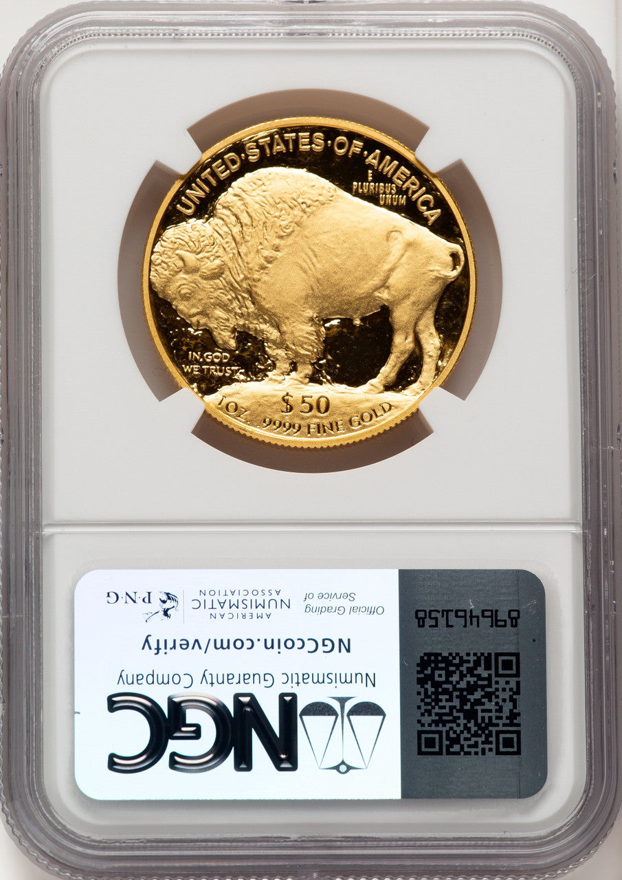 2007-W G$50 One-Ounce Gold Buffalo .9999 Fine Gold NGC PF70 (772047060)