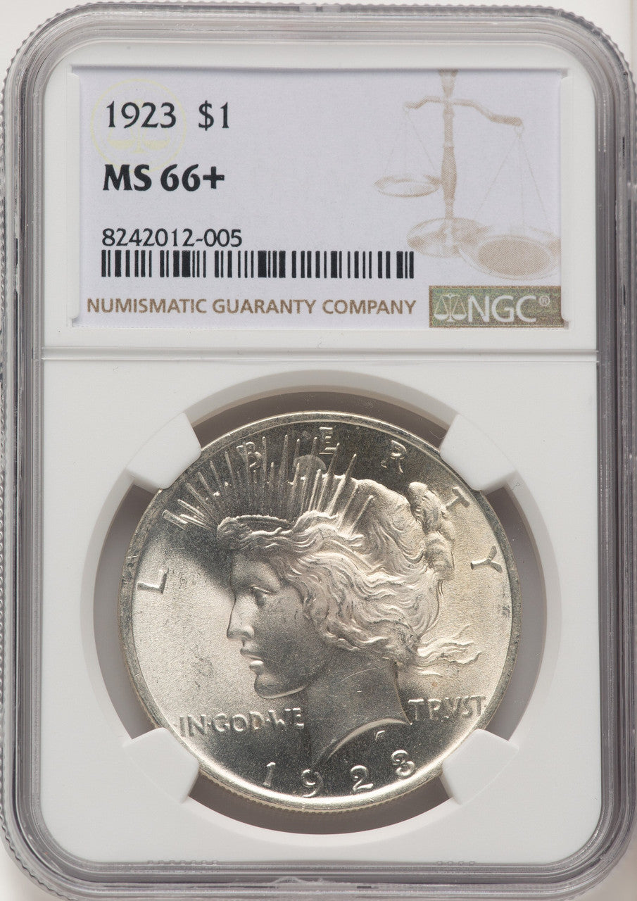 1923 Peace Dollar NGC MS66+ (774952015)