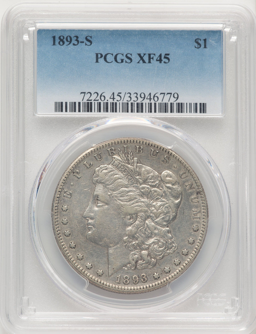 1893-S Morgan Dollar PCGS XF45