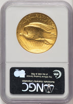 1907 $20 Flat Rim High Relief Double Eagle NGC MS64 (774849069)