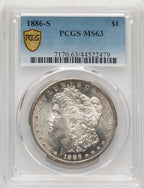 1886-S Morgan Dollar PCGS MS63 (774647009)