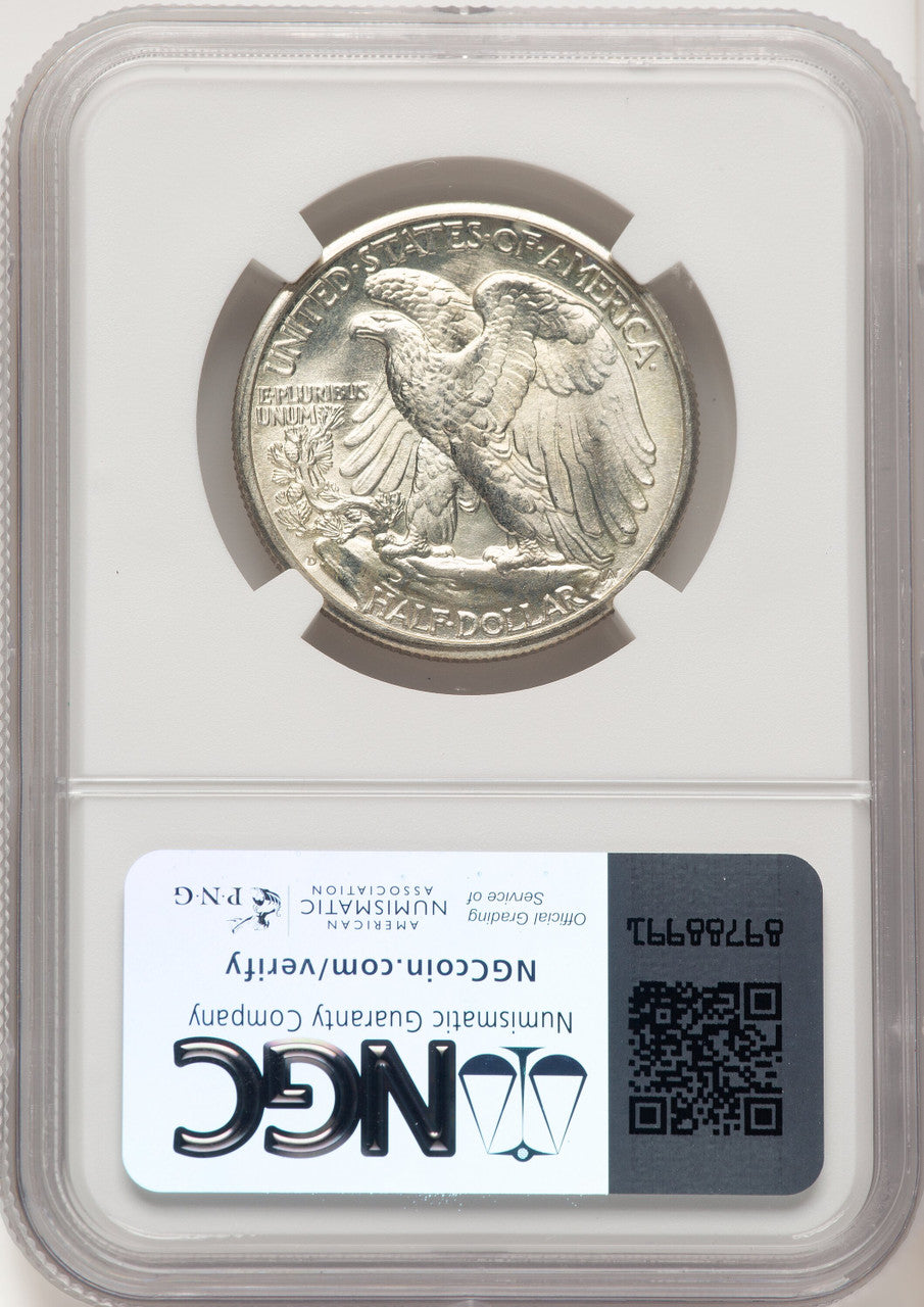1945-D 50C Walking Liberty Half Dollar NGC MS67 (774667003)