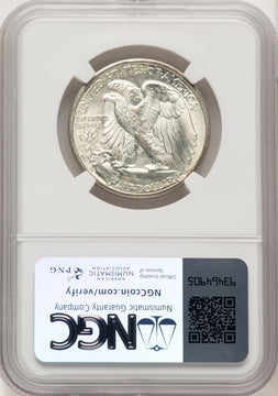 1942-D 50C Walking Liberty Half Dollar NGC MS67