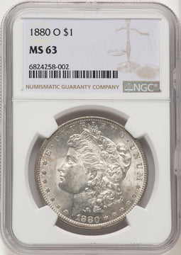 1880-O Morgan Dollar NGC MS63 (774667007)