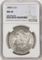 1880-O Morgan Dollar NGC MS63 (774667007)