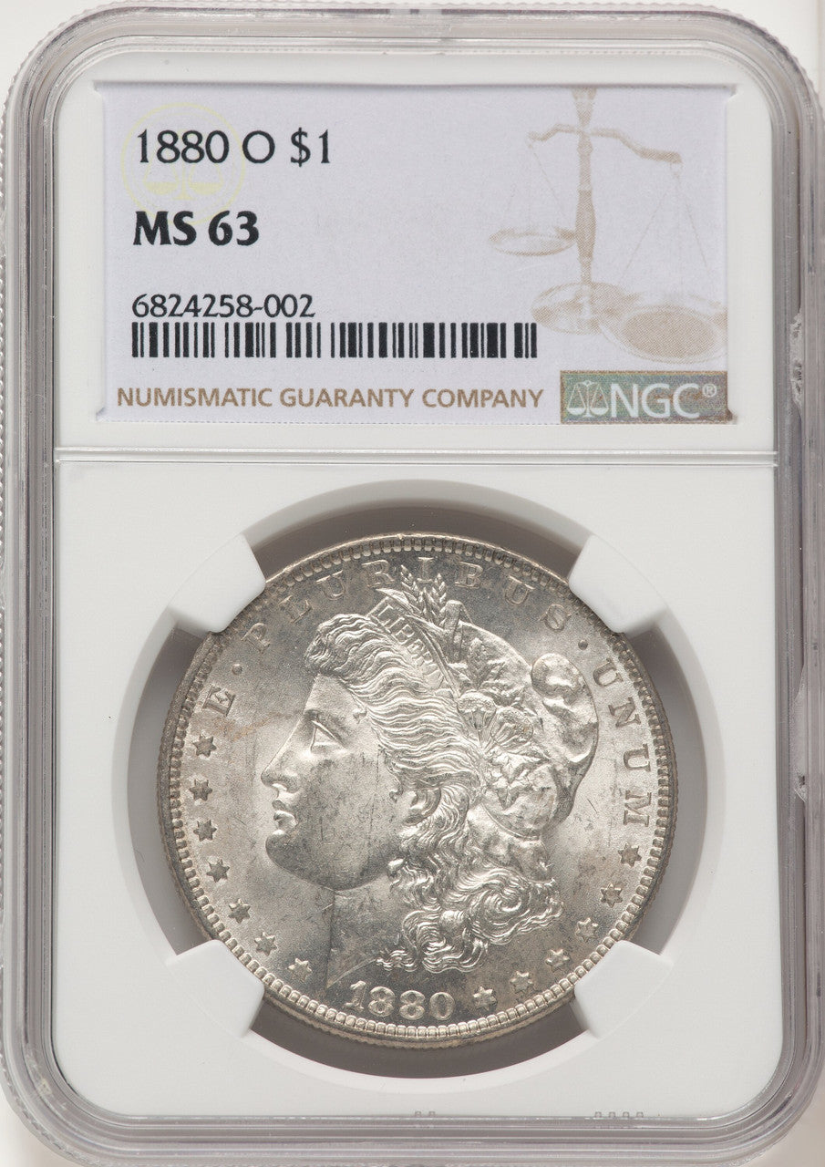 1880-O Morgan Dollar NGC MS63 (774667007)