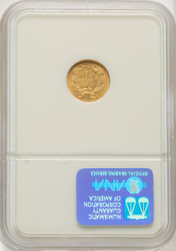1855 G$1 Type Two Gold Dollar NGC AU50