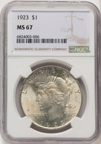 1923 Peace Dollar NGC MS67 (774667012)