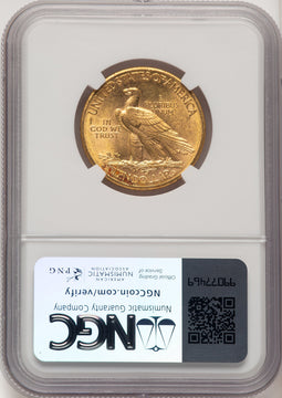 1910-D $10 Indian Eagle NGC MS63 (774667028)