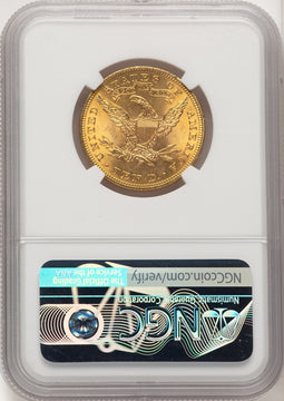 1907 $10 Liberty Liberty Eagle NGC MS65
