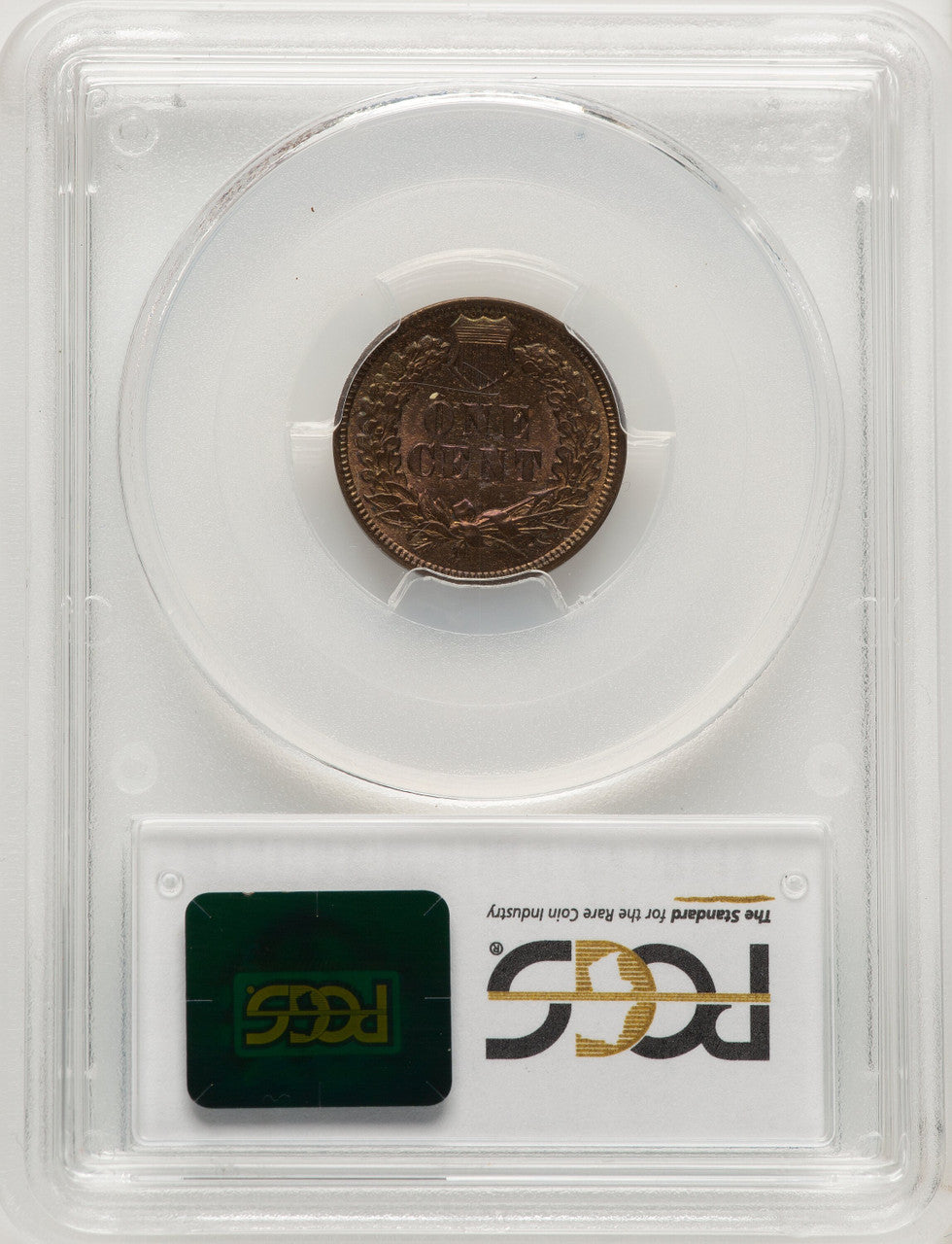 1872 1C BN CAC Indian Cent PCGS MS65