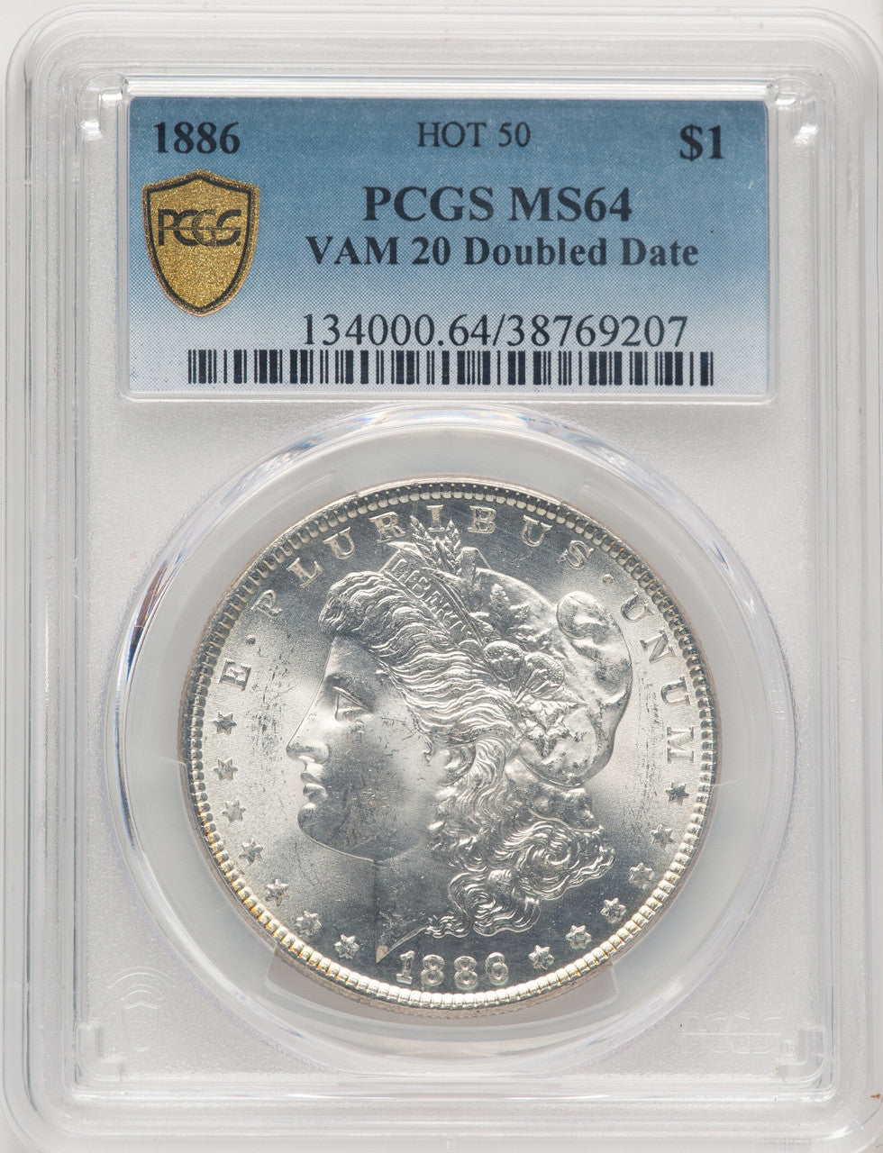 1886VAM-20 Morgan Dollar PCGS MS64