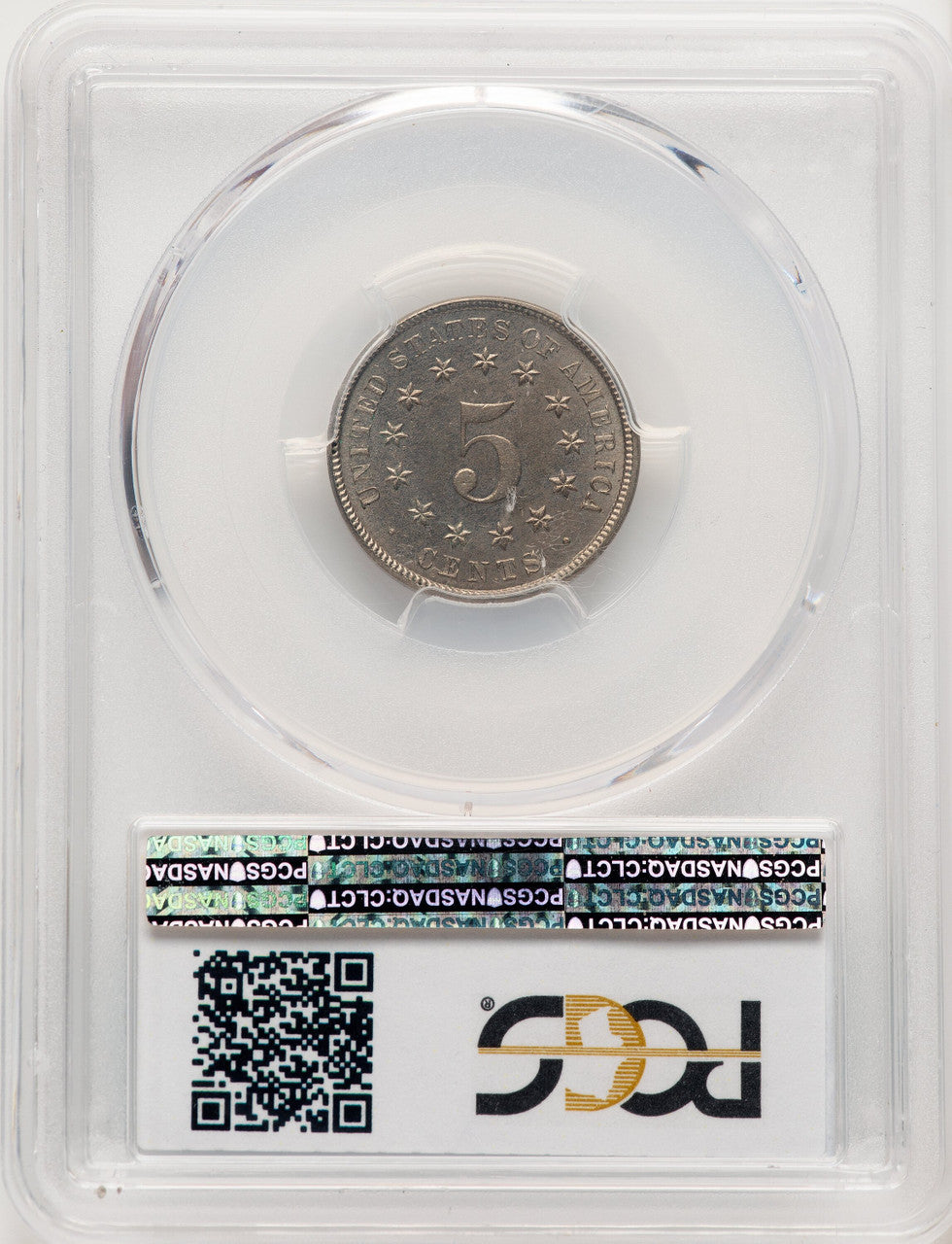 1882 5C CAC Proof Shield Nickel PCGS PR64
