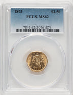 1893 $2.50 Liberty Quarter Eagle PCGS MS62