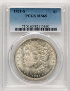 1921-S Morgan Dollar PCGS MS65 (774783028)