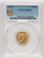 1915 $2.50 Indian Quarter Eagle PCGS MS62 (774783008)