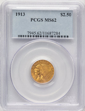 1913 $2.50 Indian Quarter Eagle PCGS MS62 (774783036)