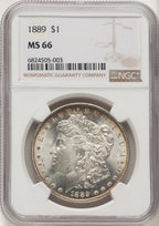 1889 Morgan Dollar NGC MS66