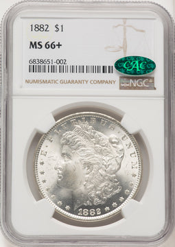 1882 CAC Morgan Dollar NGC MS66+