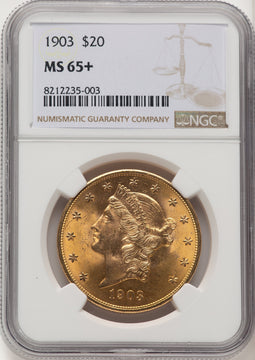 1903 $20 Liberty Double Eagle NGC MS65+