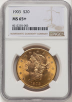 1903 $20 Liberty Double Eagle NGC MS65+