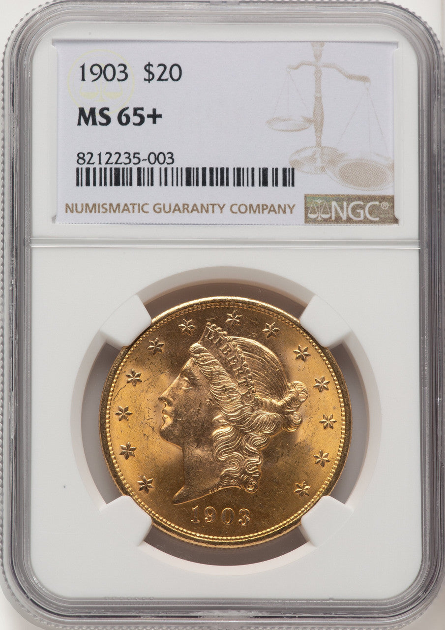 1903 $20 Liberty Double Eagle NGC MS65+