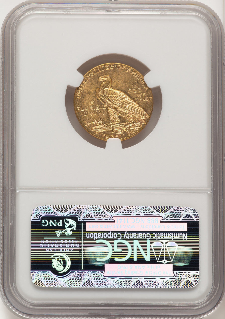 1910 $5 Indian Half Eagle NGC MS63 (774941002)