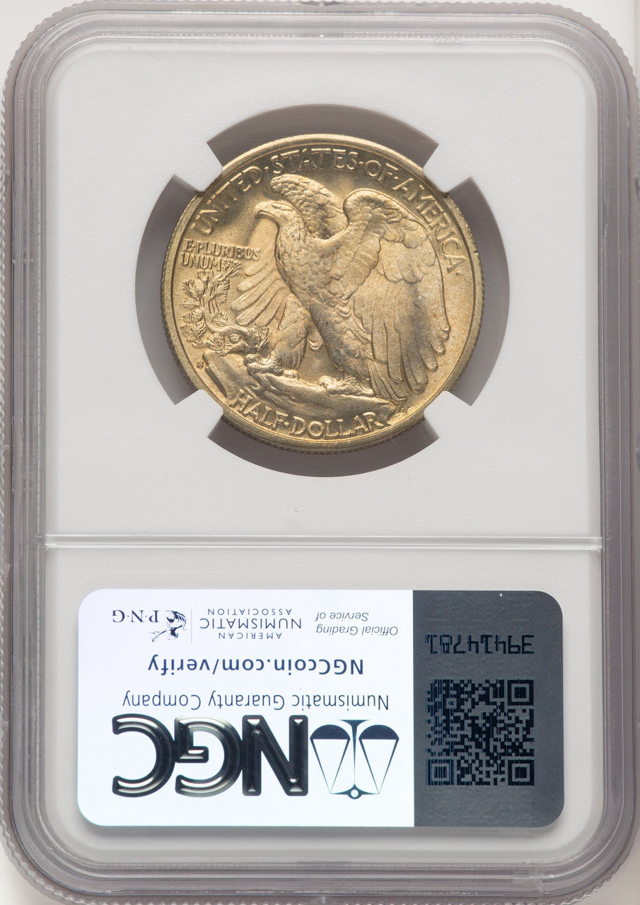 1940-S 50C Walking Liberty Half Dollar NGC MS66