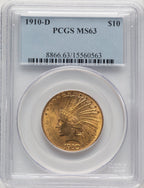 1910-D $10 Indian Eagle PCGS MS63 (507166069)