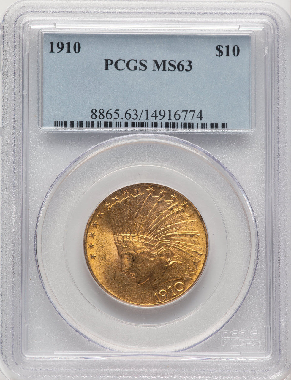 1910 $10 Indian Eagle PCGS MS63 (507166065)