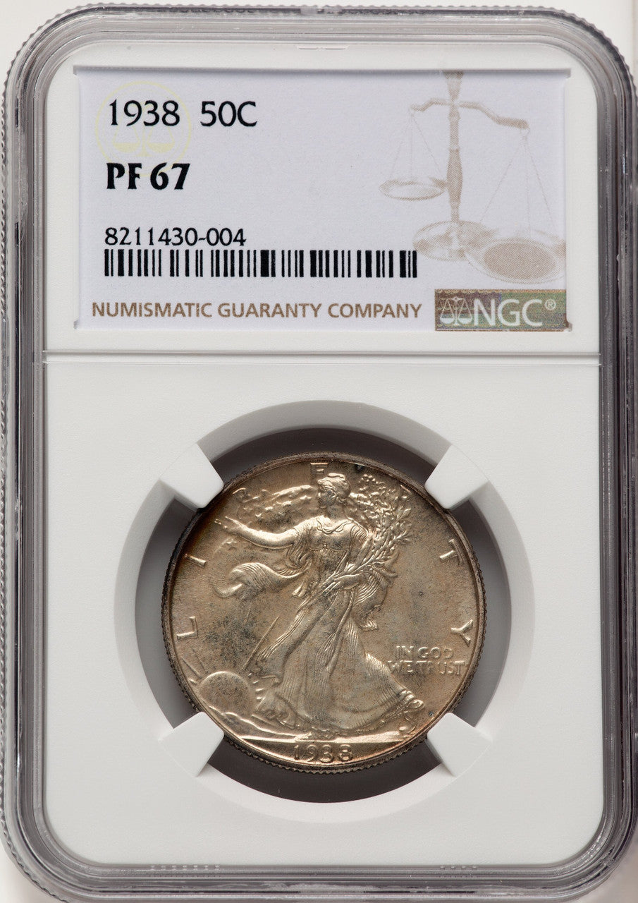 1938 50C Proof Walking Liberty Half Dollar NGC PR67 (774715007)