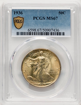 1936 50C Walking Liberty Half Dollar PCGS MS67 (774715006)