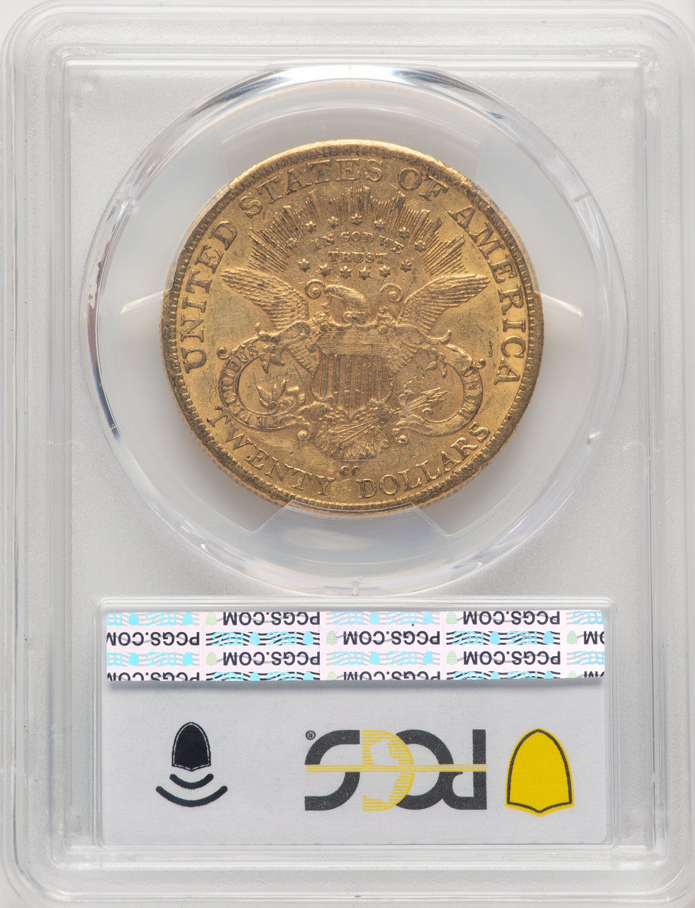 1883-CC $20 Blue Gradient Liberty Double Eagle PCGS AU55