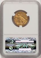 1913 $5 Indian Half Eagle NGC MS62