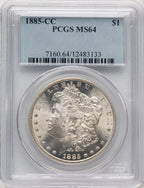 1885-CC Morgan Dollar PCGS MS64