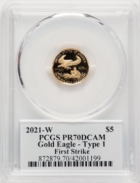Gold American Eagle FS Thomas Cleveland Art Deco NGC PF70