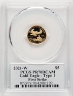 Gold American Eagle FS Thomas Cleveland Art Deco NGC PF70