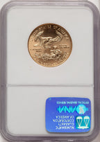 2000 $25 Half-Ounce Gold Eagle Brown Label NGC MS70 (775144001)