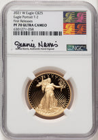 2021-W G$25 Half Ounce Gold Eagle Type Two First Strike FR Jennie Norris NGC PF70