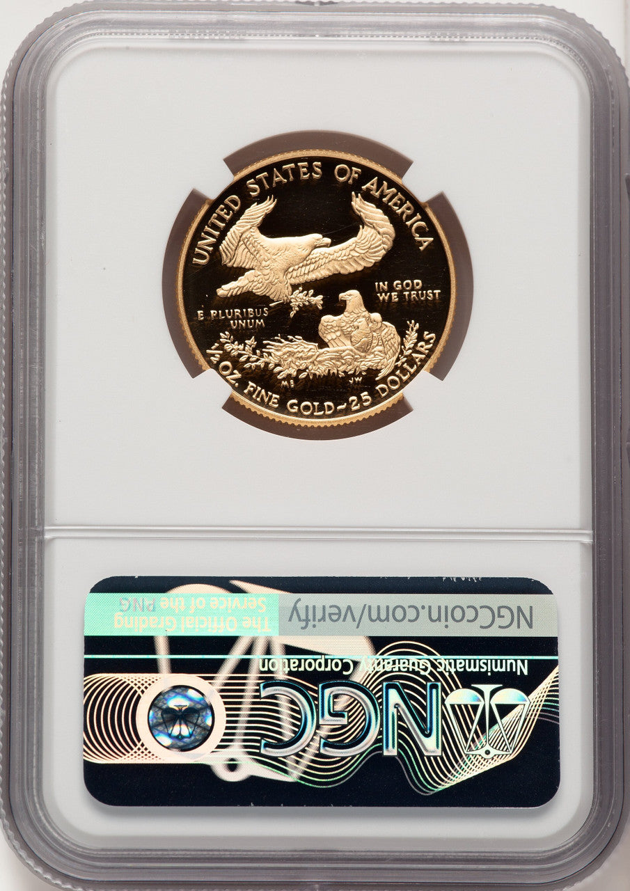2021-W 1/2 Ounce Gold Eagle T-1 ER NGC PF70 Angela Buchanan